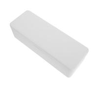 Yardenfun Battery Storage Box with Modern Design Durable Plastic Desktop Organizer for Aa Batteries Charging Cables and Electrical Cord Management Compact and Stylish for Home and Office Use White