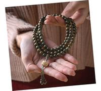 Yardenfun Bead Sandalwood Rosary Bracelet for Men Women Meditation Yoga Wrist with Blessing Meaning Unisex Prayer Beads Jewelry Gift for Daily Wear and Festivals