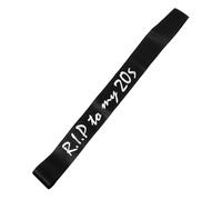 Yardenfun Birthday Sash Rip to My Youth Black Satin Decoration Sash for Birthday Celebrations Unique Party Favor for Celebrations Soft and Comfortable Wear Suitable for Occasions