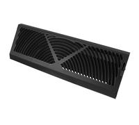 Yardenfun Black Iron Floor Vent Cover with Removable Panel for Easy Cleaning and Efficient Air Distribution, 15x4.6inch Baseboard Diffuser Ventilation Cover for Living Room and Bedroom