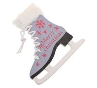 Yardenfun Blue Ice Skate Pendant Ornament for Christmas Tree Hanging Decoration, Winter Skating Shoe Keychain Charm, Cute Blue Skates Ornament for Holiday Party and Window Display