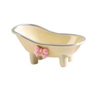 Yardenfun Bow Soap Box Bathroom Soap Holder with Drainage for Home Vanity Sinks Bathtub