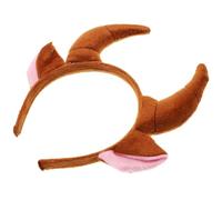 Yardenfun Boys and Girls Buffalo Horn Animal Headband Big Ears Fancy Dress Headband for Party Cosplay Costume Headpiece