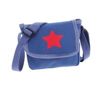 Yardenfun Boys and Girls Canvas Bag Cute Retro School Sling Backpack for Boys Girls Star Design