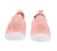 Yardenfun Breathable Mesh Girl First Walking Shoes Soft Sole Trainer Sneakers for Spring Summer Anti-Collision Lightweight Walking Shoes for Indoor Outdoor Use Pink