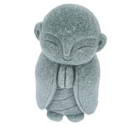 Yardenfun Buddha Statue Garden Ornaments Outdoor Decor Exquisite Monk Craft Home Decor Sandstone Buddha Figurine Statue for Garden Home Office