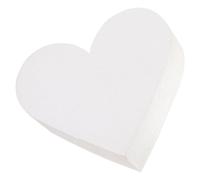 Yardenfun Cake Model Compact Dummy Cake Heart Shaped Foam for Practicing Decorating Skills Reusable White Suitable for Anniversaries