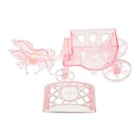 Yardenfun Carriage Candy Box Party Favor Container Pink Wedding Storage Case Small Candy Holder Packaging Box for Birthday and Anniversary