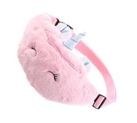 Yardenfun Cartoon Unicorn Children's Belt Bag Plush Sling Bag Adjustable Shoulder Strap