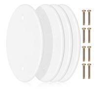 Yardenfun Ceiling Hole Covers Round 4pcs Pp Material Downlight Blanking Plates for Residential and Commercial Use