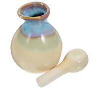 Yardenfun Ceramics Essential Oil Pot Porcelain Bottle for Storing Essential Oil with Beautiful Appearance Suitable for Beauty Salon and Sauna Use Random Color