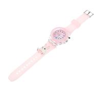 Yardenfun Children's Waterproof LED Cartoon Watch 3D Bunny Design Luminous Display Adjustable Strap Time Concept Educational Toy for Boys and Girls