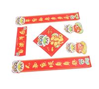 Yardenfun Chinese Snake Decorations New Couplets Characteristic Paper Year Small Lunar LED Greet Spring Occasion Home Hanging Decoration2025 Style of The Wall Blessing Stickers Chinese Red