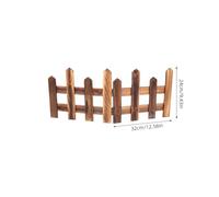 Yardenfun Christmas Tree Fence Wooden Picket Fence 1.2m Long Carbonized Tree Border Outdoor Decorative Partition for Holiday Garden and Party