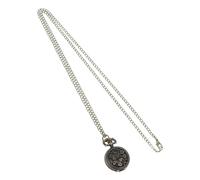 Yardenfun Classic Retro Hollowed-Out Pocket Watch Necklace Zinc Alloy Quartz Vintage Floral Design Chain for Men and Women for Gifts and Collecting