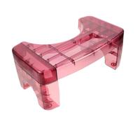 Yardenfun Clear Portable Plastic Squatting Stool for Adults and Non Slip Bathroom Foot Rest for Toilet Lightweight Step Stool for Home and Public Use Enhances Natural Squatting Posture