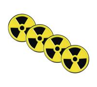 Yardenfun Clothes Ornament Radiations Symbol Lapel Pin Radiations Logo Bulk Decor Badge Funny im Dangerous Enamel Pin Warning Sign Brooch Pin for Hat Tie Clothes Backpack Decoration