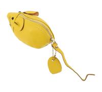 Yardenfun Coin Purse Made from Green Leather Featuring a Cute Mouse Shaped Design Small but Practical Mini Coin Purse with Fine Craftsmanship Random Color for Lipsticks and Jewelries