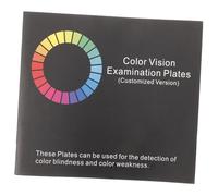 Yardenfun Color Deficiency Test Book English Version Visual Testing Chart for Drivers Vision Assessment Portable Color Plates for Early Detection