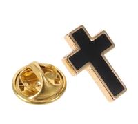 Yardenfun Copper Cross Brooch Pin Secure Fit Everyday Accessory with Smooth Finish and Lasting Brightness, Gender Neutral Stylish Lapel Pin for Church Events and Religious Occasions