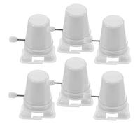 Yardenfun Craft Essential Wind-Up Toy Movement Mechanism - 6pcs Clockwork DIY Parts for White Walking Feet for Artistic Creations Wind Up Mechanisms for Easter Eggs Small Wind Up Toys for