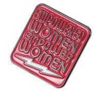 Yardenfun Creative Red Feminism Letter Brooch for Women Lightweight Fashion Clothing Pin Party Accessory Empowerment Badge Stylish Gift for Family and Friends