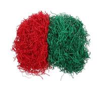 Yardenfun Crinkle Paper Red Green Shredded Tissue Paper for Christmas Valentine Day and Holiday Present Wrapping Versatile Decoration for All Occasions