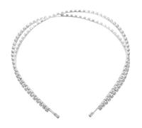 Yardenfun Crystal Rhinestone Headband Hairpiece for Weddings Elegant Bridal Lightweight Hair Accessory for Brides Chic Hollow Design for Special Occasions