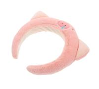 Yardenfun Cute Plush Pig Ears Headband for Women Girls Headwear Accessory Animal Ears Hairband Perfect for Halloween Cosplay Parties