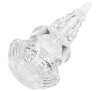 Yardenfun Desktop Acrylic Pagoda Decoration with Practical and Decorative Features, Simple Artistic Design Suitable for Home Decorative Buddhism Supply Ornament, Unique Crystal Tower Model