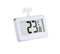 Yardenfun Digital Refrigerator Thermometer with Display High-precision Electronic Freezer Thermometer C Magnetic Back Stand and Hanging Hook White for Fridge and Freezer Monitoring