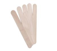 Yardenfun Disposable Easy to Use Wooden 100pcs Waxing Spatulas with Rounded Ends for Hair Removal, Odourless and Wax Applicator Sticks Depilatory Suitable for Professional Salon Use