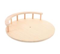 Yardenfun DIY Cat Platform Wooden round Cat Tree 30cm Khaki Slip-resistant Detachable with Pre-drilled Holes Kittens Bedroom