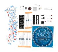 Yardenfun DIY Digital Electronic Clock Kit with Rotating LED Display Light Controlled Temperature Sensor Alternation for Electronics Learning and Soldering Practice