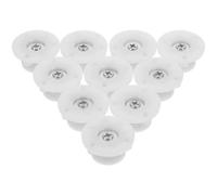 Yardenfun DIY Music Box Parts Replacement Hand Crank 10pcs Circular Disk Base with Plastic Turntable Key for Music Box Movement Repair and Crafting Accessories