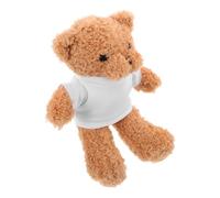 Yardenfun DIY Sublimation Plush Bear Soft and Cuddly Stuffed Animal with Blank T Shirt for Creative Expression for Showers Birthdays and Special Occasions for Adults