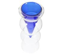 Yardenfun Double Walled Glass Vase Flower Vase Unique Design Transparent Ideal for Home Decor