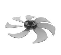 Yardenfun Electric Fan Blades Replacement for Standing Pedestal Table Fans Blade Transparent Black Design Thickened Plastic for Quiet Operation and Easy Installation