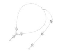 Yardenfun Elegant Womens Sterling Silver Necklace Featuring Crystal Design and Fine Workmanship, for Daily Use or Birthday Gifts, Simple Fashion Style Pendant for Women and Bridal Occasions