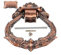 Yardenfun European Style Vintage Zinc Alloy Front Door Knocker Sturdy Decorative Gate and Security Door Hardware Smooth Polished Surface Household Accessory