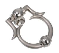 Yardenfun European Style Zinc Alloy Door Knocker Elegant Front Door Decor for Home Entrance Simple Sophisticated Design Wear-Resistant Security Knocker for Hotels and Residences