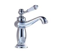 Yardenfun European with Easy Installation Single Handle Basin Faucet Antique Copper Mixer Tap and Corrosion Resistant Finish for Bathroom Sink