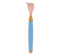 Yardenfun Extendable Back Scratcher Massager for Older People Portable Aluminum Alloy Telescoping Handle with Rolling Massage Ball Multi-Purpose Hand Foot Head Relaxation Tool Sky Blue