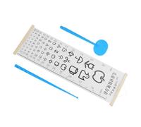 Yardenfun Eye Chart with Wooden Frame and Canvas for Kindergarten Visual Accuracy Test Wall Mounted Test Chart for Eye Exam Kit Home and Classroom