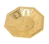 Yardenfun Fire Tribute Dish Iron Offering Bowl with Auspicious Patterns Sturdy Sacrificial Plate for Buddhist Rituals and Temple Worship Octagonal Tray for Home Decor and Religious Use