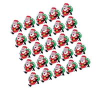 Yardenfun Flashing Christmas Brooches Featuring LED Lights with Mixed Material 50pcs Reusable Cartoon Lapel Pins for Halloween Party and Other Occasions