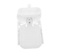 Yardenfun Foldable Suction Shower Foot Rest with High-Strength Cup for Washing Foot Pedal for Water Flow Control Wall Mount Shower Pedal to Reduce Bending and Body Strain for