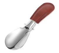 Yardenfun Folding Shoes Shoe Tool for Seniors Portable Shoe Horn Travel Size Shoe Horns Compact Shoehorn Short Shoe Lifting Stainless Steel Shoehorn Seniors Shoe Horn Seniors Shoe Helper Pu