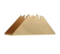 Yardenfun Freestanding Stainless Steel Triangle Napkin Holder for Dining Tables Upright Tissue Dispenser with Stable Geometric Design for Kitchen Counters Restaurants Cafes and Outdoor