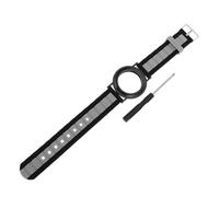 Yardenfun Full Protection Silicone Watch Band Compatible with Apple Skin Friendly Soft Wristband for Elderly Strap with Secure Lock Design in Black and Gray